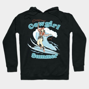 Surfing Cowgirl summer Hoodie